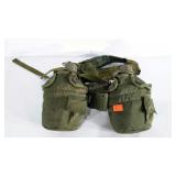 Military style canteen belt, plastic canteens