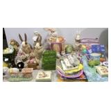 Storage tote with Easter decor