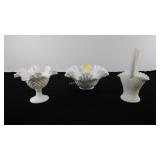 Three Westmoreland Hobnail decorative items, 1