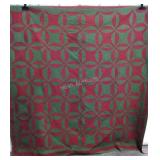 Handmade quilt, 83"x83", reversible, no