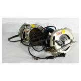 Two circular saws, Skilsaw and Ryobi, both work