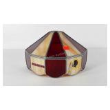 Washington Redskins leaded glass lampshade, 15"