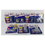 Seven Baseball action figures, in original