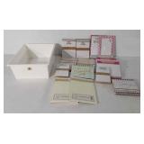 Stationary, includes unopened notepads and