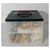 Tote of Christmas ornaments