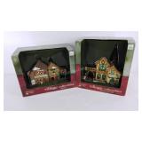 Two Christmas Village houses, new in box