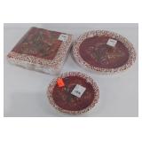 Unopened paper dining products, 18 dinner plates,