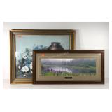 Wall art, two framed fronts, still life 35x29 and