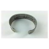 Silvertone cuff bracelet