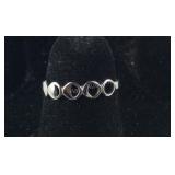 Sterling silver size 5 moon ring