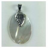 Sterling silver mother of pearl pendant