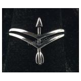 Sterling silver size 7 arrow ring