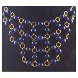Lapis lazuli 7-9mm beaded necklace 18-20in