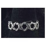 Sterling silver size 7 braided ring