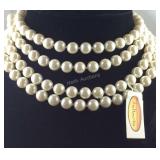Talbots beaded necklace 70in