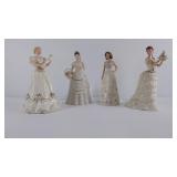 Four Lenox porcelain figurines