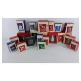 Hallmark and Waterford Christmas Ornaments, group