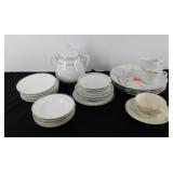 Mixed group of gold rimmed china, various