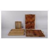 Wooden cutting boards (2), and trays (2), do need