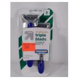 5 disposable razors, in packaging