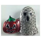 Multi color Austrian crystal and enamel Halloween