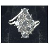Size 8 Sterling silver 4.2ct Swarovski zirconia