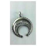 Sterling silver moon pendant 20.3g