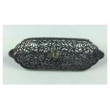 Vintage Filigree Pin / Brooch Sterling Silver 3.9