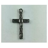 Petite Silver Cross Pendant Sterling Silver 0.9