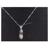 Genuine Diamond (Flip Flop or Sandal) Necklace