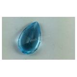 6.27 CT Loose Pear Cut Blue Topaz