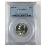 1942-D PCGS MS65 25C