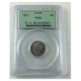 1957 PCGS MS66 10C