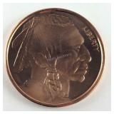 1 Oz Fine Copper Round .999 Copper