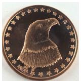 1 Oz Fine Copper Round .999 Copper