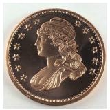 1 Oz Fine Copper Round .999 Copper