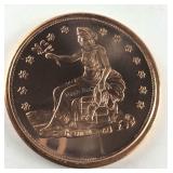 1 Oz Fine Copper Round .999 Copper