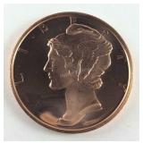 1 Oz Fine Copper Round .999 Copper