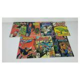 DC comic books, Swamp Thing, Blue Devil, Star