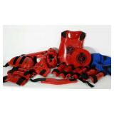 Tote bag full of Macho brand sparring gear,