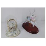 Carousel Clock and Lenox porcelain carousel