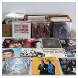 Vinyl record albums, three boxes full of albums,