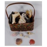 Basket full of sea shells 
Seller code- 1W