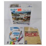 Two Wii games and 1000 piece puzzle that appears