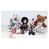 Dolls,  pull toy and plush toys