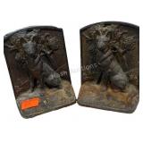 Pair of metal bookends