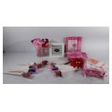 Valentines Day group, heart pens not tested,