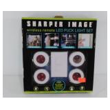 Sharper Image wireless remote LED Puck Light Set