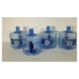 4 three gallon water jugs, BPA free, no caps