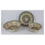 Three pieces of Temptations dinnerware, 2 mixing